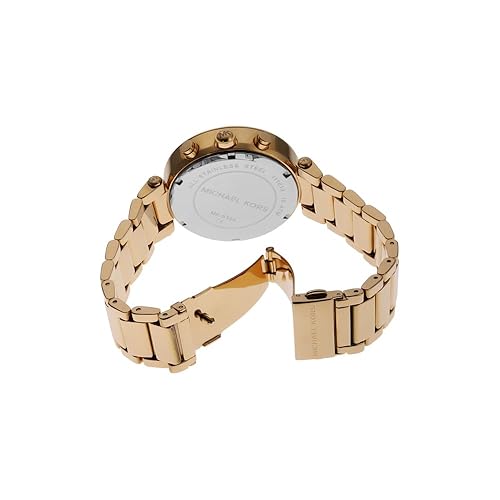 Michael Kors Parker Chronograph Gold-Tone Stainless Steel Women's - Main Image