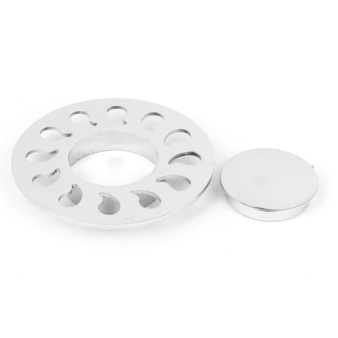 Amazon.com: eDealMax 37mm Dia Ronda Diseño de dos vías fregadero cubierta dren de piso tono de plata: Kitchen & Dining