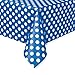 Royal Blue Dots Rectangular Plastic Table Cover (54