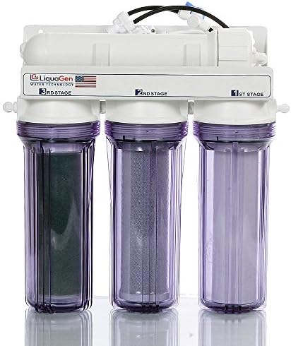 4 Stage Aquarium Reef Reverse Osmosis/ Deionization (RO/DI) Water Filtration System - 50 GPD