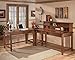 Ashley Furniture Medium Brown Home Office Corner Table