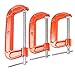 MAXPOWER 3-Piece C Clamp Set - 3-Inch, 4-Inch & 6-Inch Clamps