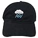 City Hunter C104 Rain Cloud Cotton Baseball Cap 9 Colors (Big Black)