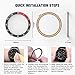 MASCARRY Bezel Ring for Galaxy Watch 46mm / Galaxy Gear S3 Frontier & Classic, Aluminium Bezel Loop Adhesive Cover Anti Scratch Protection for Galaxy Watch Accessory（Black & Red）