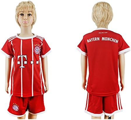 17/18 Germany Club New Kids Soccer Training Jerseys for Fans, Red M