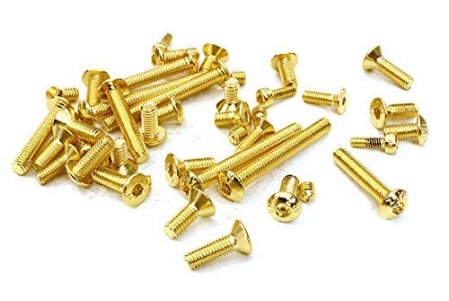 Integy RC Model Hop-ups C27017GOLD Assorted Hardware Screw Kit Set for Axial 1/10 SCX-10 Scale Crawler