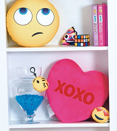 iscream Marshmallow Scented Crazy For U Emoji Squishem Backpack Charm
