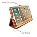BoriYuan iPad Pro 9.7 Case, Vintage Genuine Leather Smart Cover Protective Slim Folio Flip Stand for Apple iPad Pro 9.7 Inch with Card Slot Magnetic Sleep/Wake+Stylus+Screen Protector, Brown