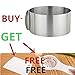 Adjustable Retractable Cake Ring Set, 6 to 12 Inch Stainless Steel Circle Round Mousse Tiramisu Mold with 1PC Egg White Separator 1PC Cake Edge Smoother Decorating Scraper Cutter(3 IN 1)