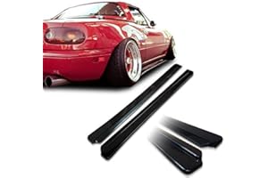 MAGICDRIFT Mazda Miata NA MX5 Feed Underline Style Urethane Side Skirt Extensions For 90-97 Models