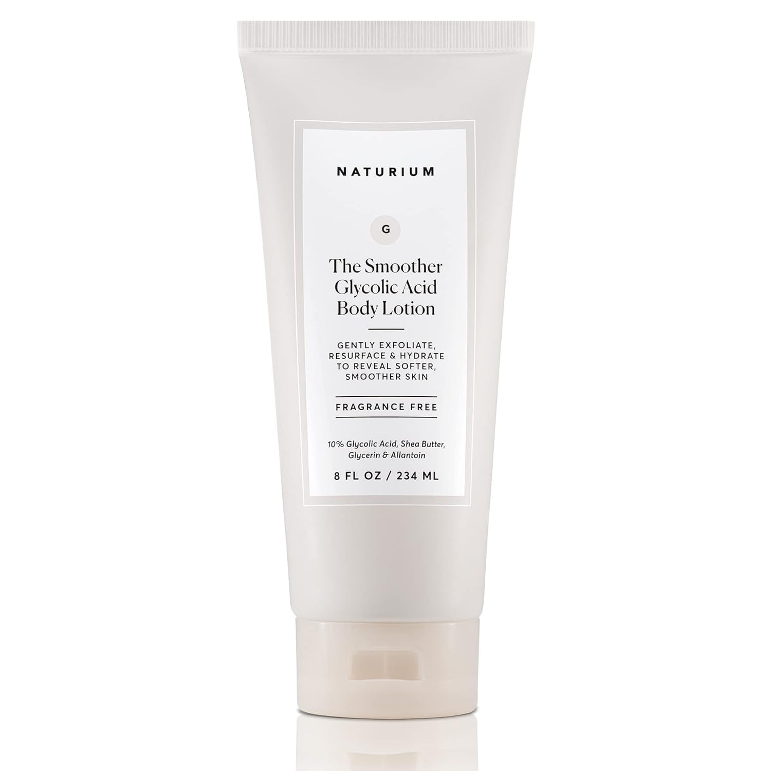 Naturium The Smoother Glycolic Acid Body Lotion, Resurfacing & Exfoliating Treatment, with 10% Glycolic Acid | 8 FL OZ / 234 ML