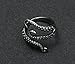 Most Beloved Vintage Titanium Steel Octopus Tentacles Black S-Shaped One Size Opening Ring