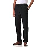 Soojun Men's Cotton Relaxed Fit Full Elastic Waist Twill Pants