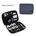 BAGSMART Electronic Organizer Small Travel Cable Organizer Bag for Hard Drives, Cables, USB, SD Card, Blue