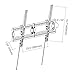 Loctek Super Slim T7M Low Profile Tilt TV Wall Mount Bracket 165 lbs Loading Capacity Max VESA 600 x 400 for 32-65 inch LCD LED Plasma TVs