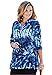 Woman Within Plus Size Three-Quarter Sleeve Notch-Neck Tunic