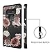 Molota Case for Samsung Galaxy Note 9,Dual Layer Anti-Scratch Series Hard PC+TPU Hybrid Protective Case for Samsung Galaxy Note 9 Marble Flower