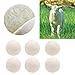 Wool Dryer Balls 6-pack XL 100% Pure Organic Premium Reusable Natural Fabric Softener,Reduce Wrinkles & Static Cling, Save Drying Time and Chemical Free