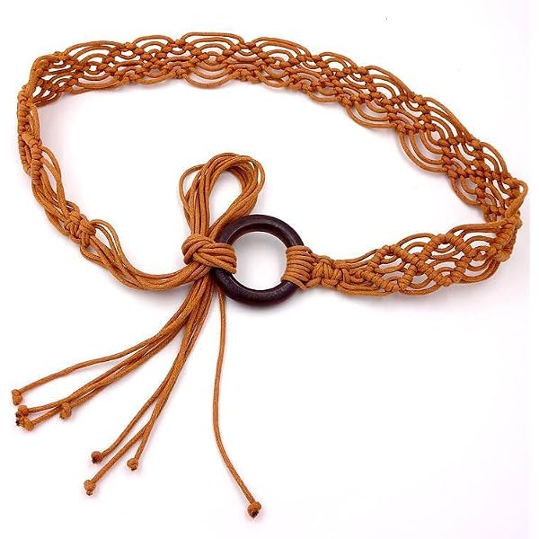 Fashion Bohemian Tassel Braided Belt Crochet Waistband  display picture 3