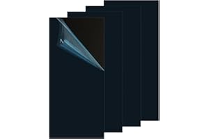 DAJAVE 4 Pack Anodized Aluminum Sheet 12 x 6 x 1/32 Inch, 5052 Black Aluminum Sheet Metal, 1MM Metal Plates Aluminum Engravin