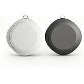 XJPOEFY Portable Charger for Samsung Galaxy Watch,Ultra Compact and min-Keychain Charger for iwatch,Fast Charging for Galaxy Watch 7/6/5/4/3/FE/Ultra/Classic/Active Series,2-Pack(Black+White)