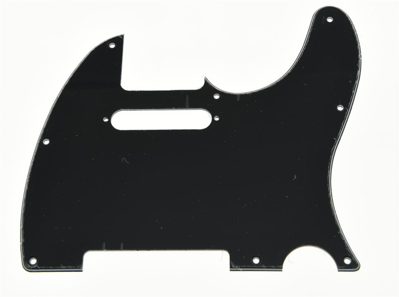 KAISH Tele Style Guitar Pickguard TL Pick Guard with Pickup Mounting Screw Holes for Tele/Telecaster Black 3 Ply — image 1