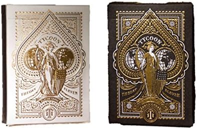 Black and Ivory Tycoon 2-Pack Playing Cards Set by Theory 11
