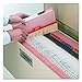 Smead File Folder, Reinforced Straight-Cut Tab, Letter Size, Pink, 100 per Box (12610)