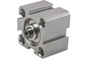 Othmro SDA20 x 5 Sealing Thin Air Cylinder Pneumatic Air Cylinders, 20mm/0.79inch Bore 5mm/0.2inch Stroke for M5 Aluminium Alloy Pneumatic Components for Pneumatic and Hydraulic Systems 1pcs