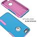 TOTU Case Candy Series Dual Layer Soft-Interior Shock-Absorbing TPU Cases Anti-Scratch for iPhone 6/6S 2015 – Blue/Pink