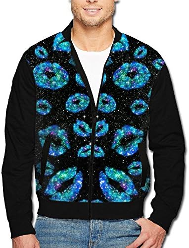 RmaUa Galaxy Lips Mens Casual Jacket Outdoor Sportswear Coats