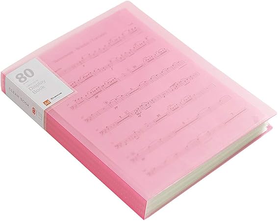 Amazon Co Jp Artispro ファイル クリアブック クリアファイル 固定式 80ポケット ピンク 文房具 オフィス用品