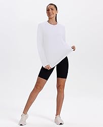 Womens Workout Tops Long Sleeve Swim Shirt Rash