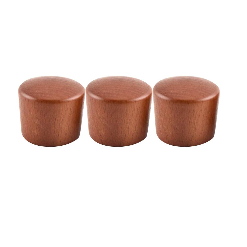 HEMOTON 3pcs Wooden Pot Lid Knobs Creative Pot Lid Handles Replacement Heads for Kitchen and Pans Can Replace