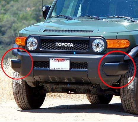 Amazon Usトヨタ 直輸入純正品 Toyota Fjクルーザー トレイルチームズモデル限定 フロント バンパーパッド コーナーパッド 左右セット フロントバンパー 車 バイク