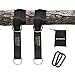 CANWAY Set of 2 Tree Swing Straps Hanging Kit Holds Max 2200 LB with Two Heavy Duty Carabiners (Stainless Steel) - Camping Hammock Accessories(10ft)
