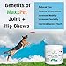 MaxxPet Dog Joint and Hip Chews | Natural Supplement Supports Joint Health | Made in The USA | Glucosamine, Organic Turmeric, Dried Yucca, MSM | Dog Chewable Treat | 120 Soft Chews