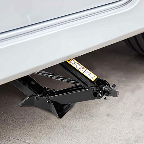 ZOENHOU 2 Pack 1.5 Tons 3307 Lbs Capacity Scissor Jack with 2 Ratchet