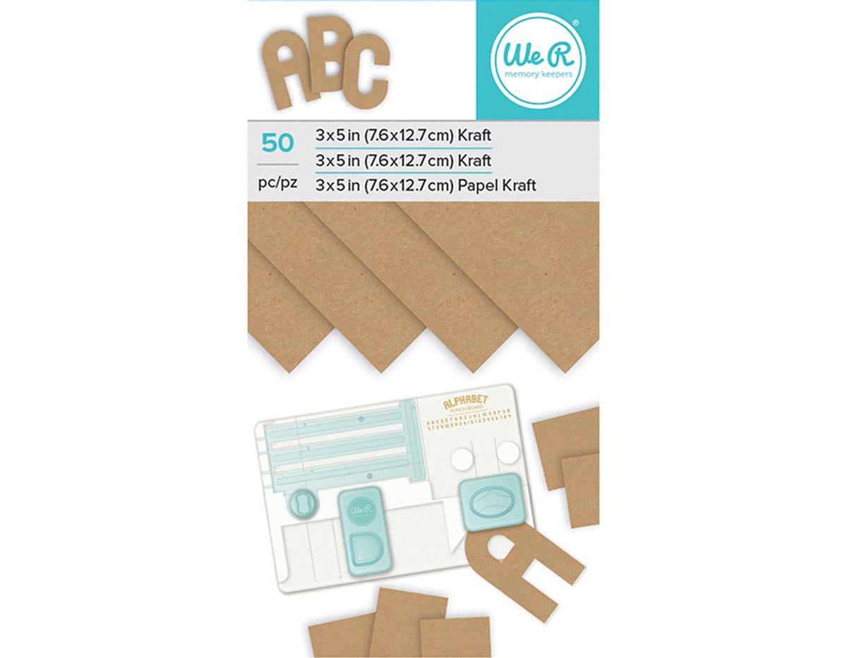We R Memory Keepers 3"x5" Kraft Paper (50 Sheets)