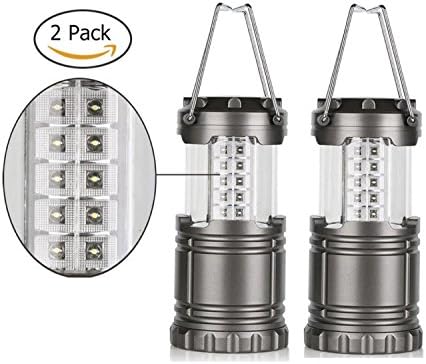 Qulaten LED Camping Lantern Lights -COB Technology Camping Lantern Battery Powered with Magnetic Base for Night, Emergencies,Fishing, Hiking,
