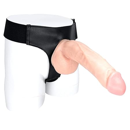 Umschnall-Dildos, Deluxe Strap-On Dildo mit Harness Verstellbarem Nylon Gurt Silikon-Dildo, Masturbieren SM Sexspielzeug für 