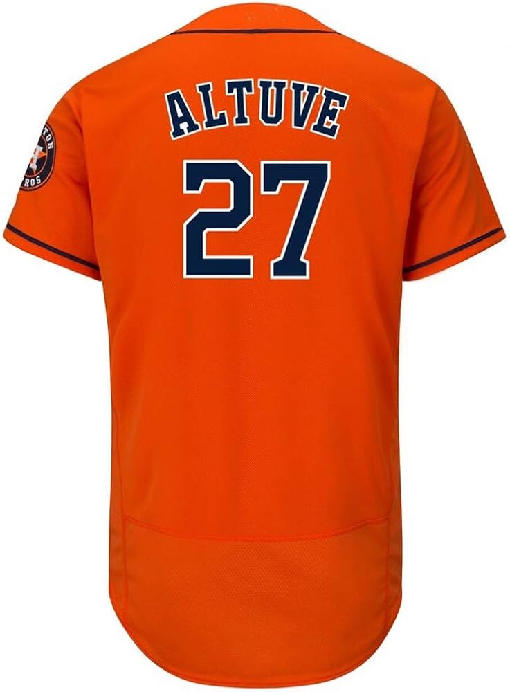 27 Jose_Altuve Flex Base Collection Player Baseball Jersey for Men