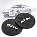 monochef Auto Sport 2.75 Inch Diameter Oval Tough Car Logo Vehicle Travel Auto Cup Holder Insert Coaster Can 2 Pcs Pack (Fit Ja guar)