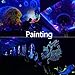 AMARS Black LED Lights Strip for Decoration, DC12V 24W 5050 SMD 2M/6.6FT 390nm-405nm Flexible Blacklights Fixture