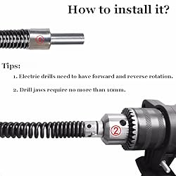 Drain Auger Cable Drain Snake Clog Remover with