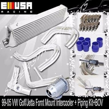 Emusa Fm Intercooler Piping Kitbov Fit 03 05 Vw Golf Jetta Gti 18t Bolt On