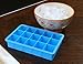 2-Pack Silicone Ice Cube Trays Make 15 Perfect-Sized Cubes - Great Molds for Ice, Candy, Cake, Chocolate - Make 30 Cubes - Beautiful Ice Blue by Skystone Direct!