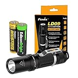 Fenix LD09 2015 version 220 Lumen LED Tactical Flashlight with EdisonBright AA Alkaline battery