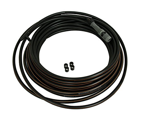 Zeckos Plastic Drip Irrigation Tubing Below & Above Ground Low Maintenance Drip Irrigation Line Starter Set 25M 984 X 0.53 X 0.53 Inches Black