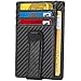 BEARTWO Holder for Airtag Wallet: Genuine Leather Slim Money Clip Wallet for Men With RFID Blocking, Accessory and Case for Apple Air Tag